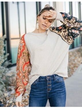 Free People Vintage Affair Pullover Sweater size small